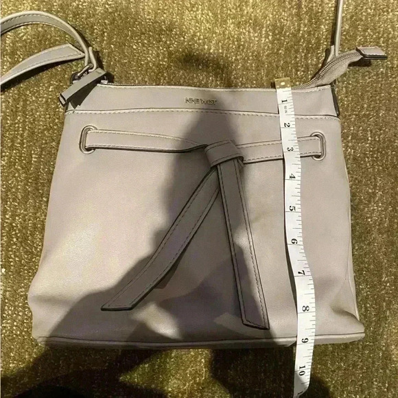 Nine West Gray Crossbody Bag - Vegan Leather, Excellent Condition - Picture 5 of 12